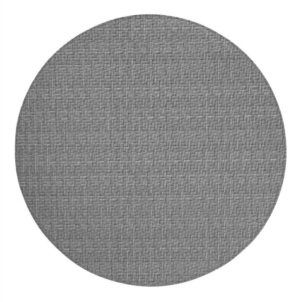 NEW BODRUM LINENS wicker placemats - set of 4 in gray